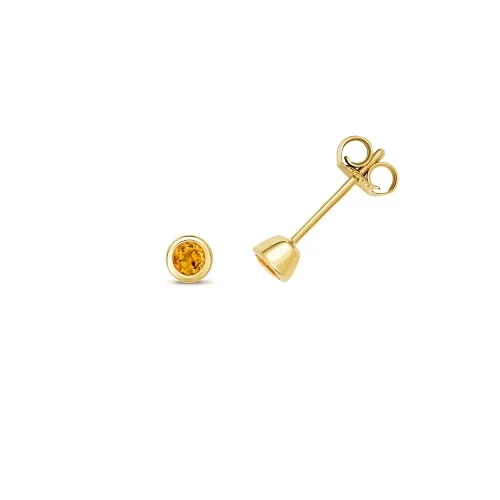 Citrine Stud Earrings